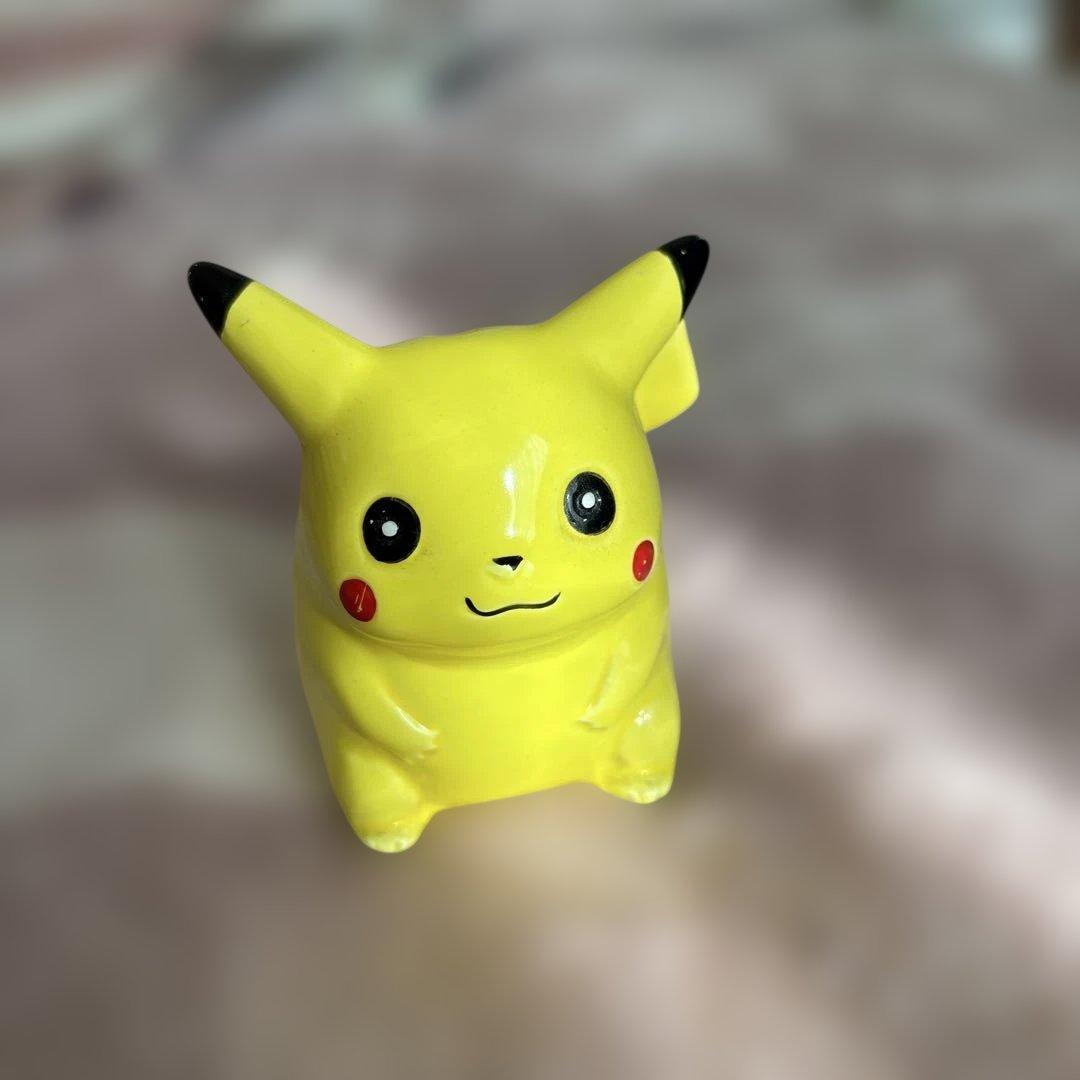 平成レトロ　初期　ピカチュウ 陶器 貯金箱　小物入れ　フィギュア