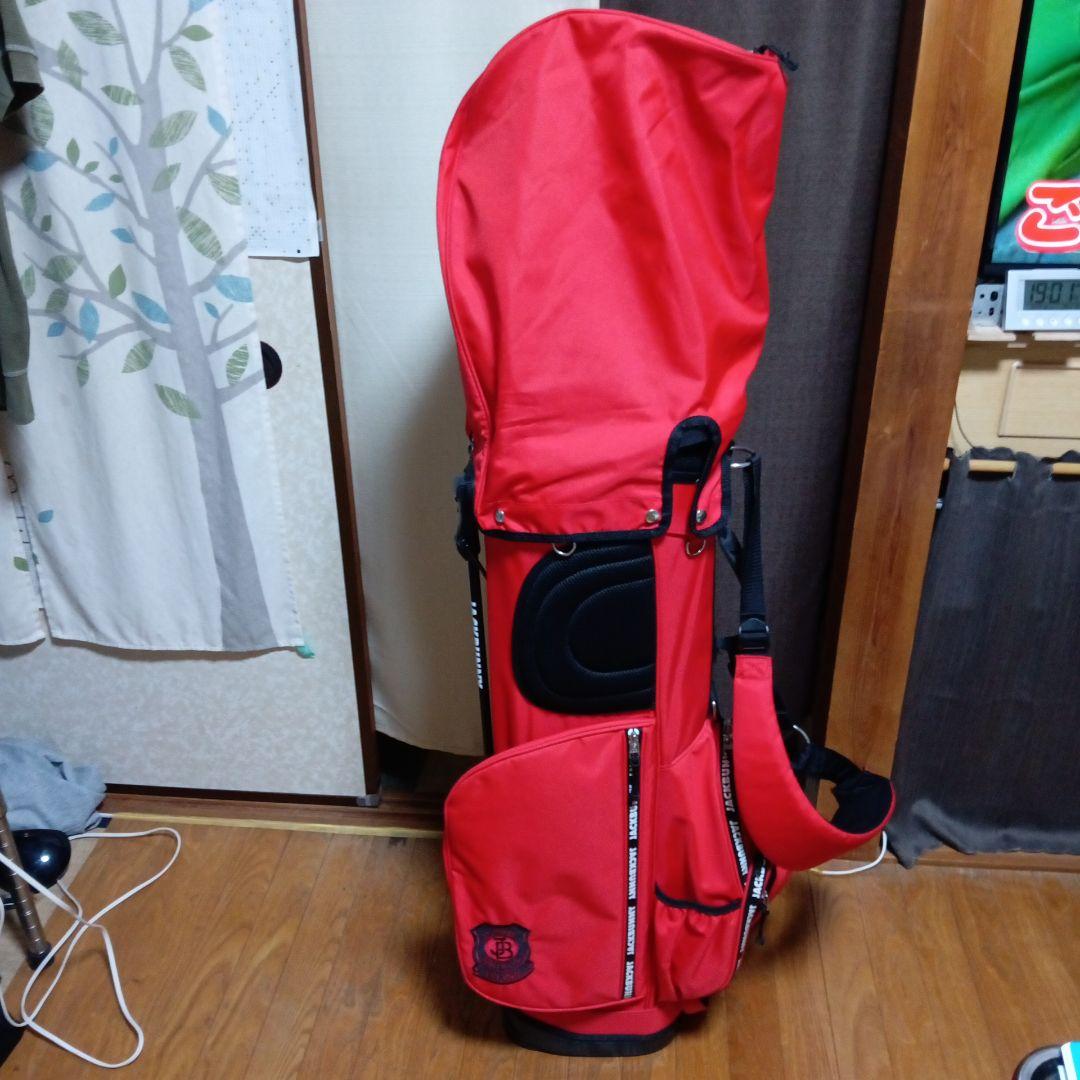 どきんちゃん出品JACK BUNNY キャディバッグ 　スタンド付きレッド