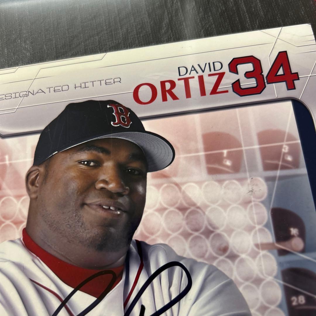 MLB ディビッド　オールティーズ 直筆サイン入りフォト　ボストンレッドソックス