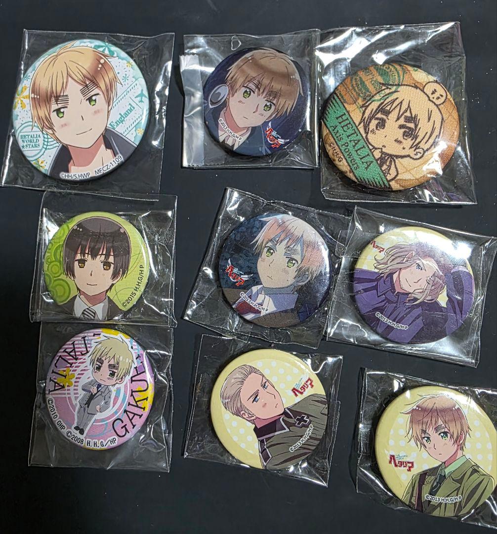 ヘタリア ミニ缶バッジ まとめセット イギリス多め