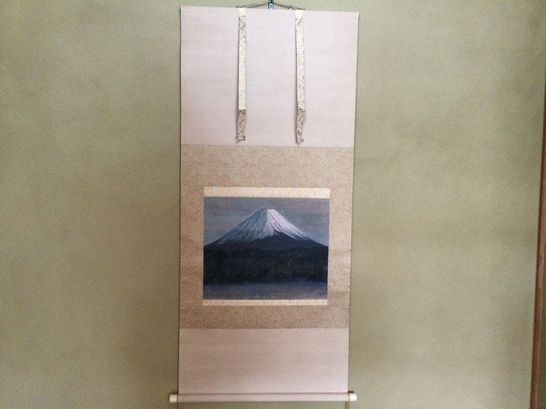 富士山の絵画 掛軸