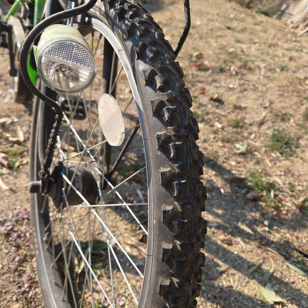 子供用自転車 グリーン 24インチ6段変速マウンテン【お値下げ】