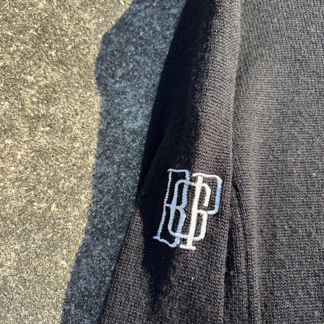 美品 BEAMS GOLF ダブルジップ ドライバーズニット 刺繍ロゴ 高級