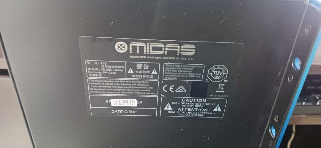 Midas Legend L10 API500シャーシ 箱、付属品あり