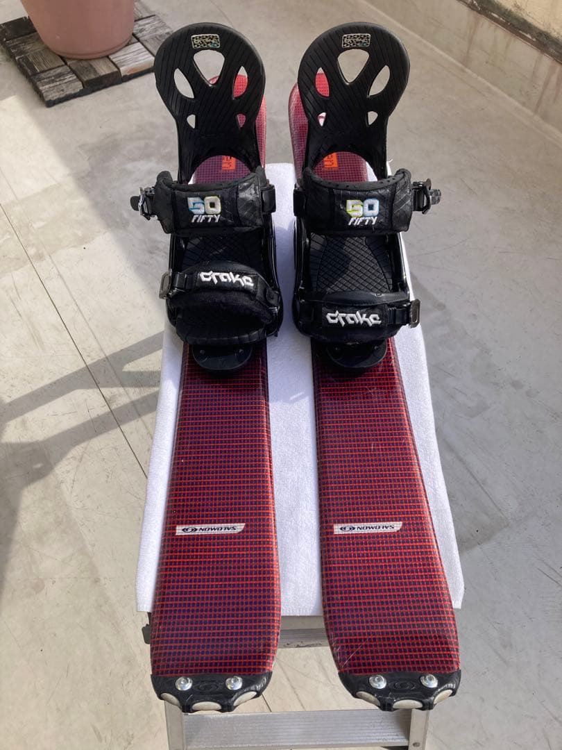 ショート(ファン)スキー　スノーボード　ブーツ用SALOMON×DRAKE 赤