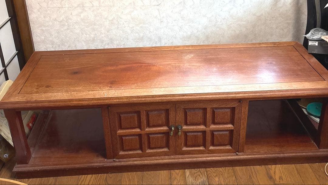 ⭐︎くま⭐︎アンティーク家具　アジアン高級家具　大きいテレビ台　両面扉