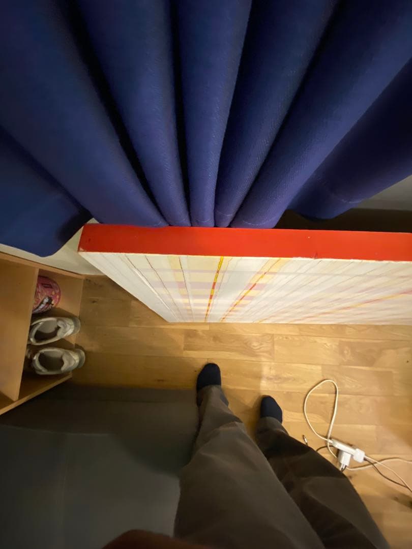 未鑑定品　松尾　栄太郎作　向こう側の線　定価24万