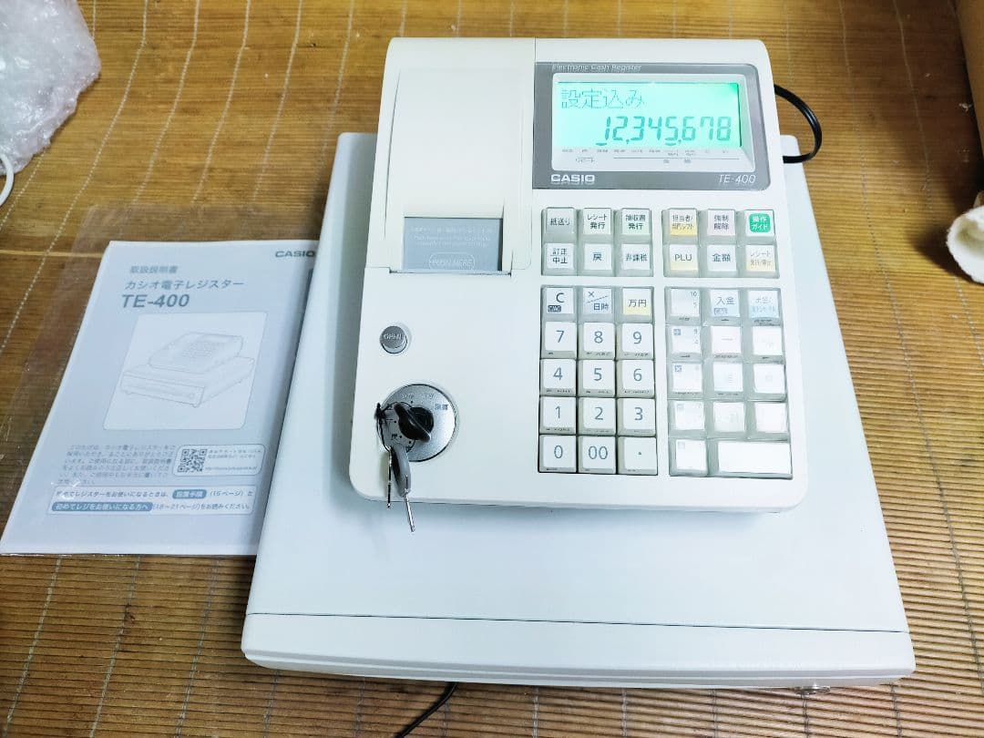 カシオレジスター　TE-400　フル設定無料　PC連携売上管理　890141