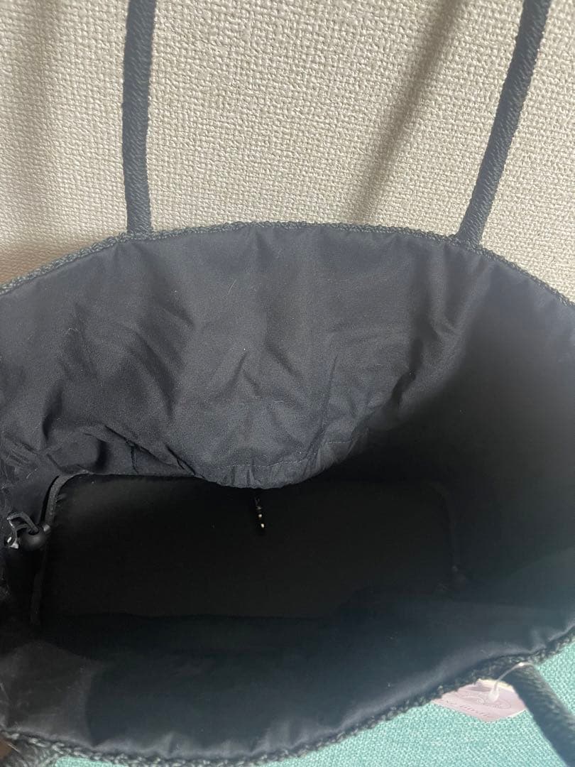 【新品タグ付】luxebirdieリュクスバーディキャリーバッグナチュール黒刺繍