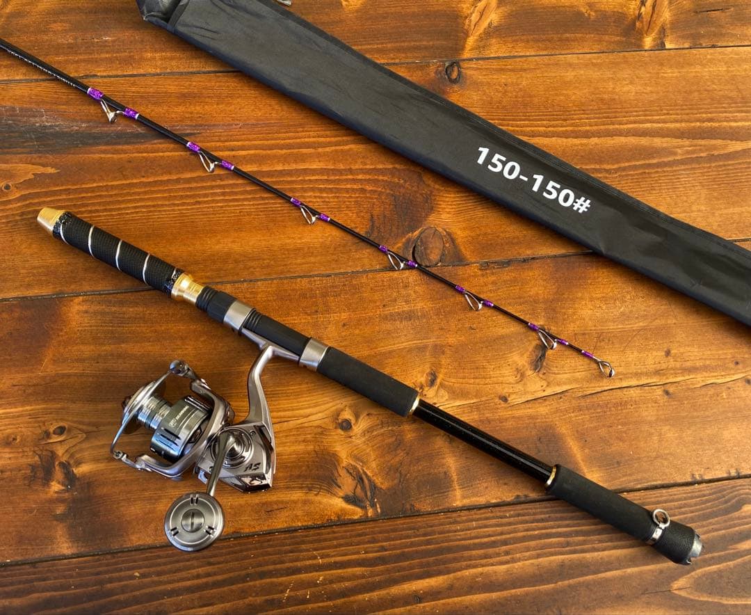 ジギングロッド　リールセット　S502 スロージギング　5ft 船釣り　海釣り