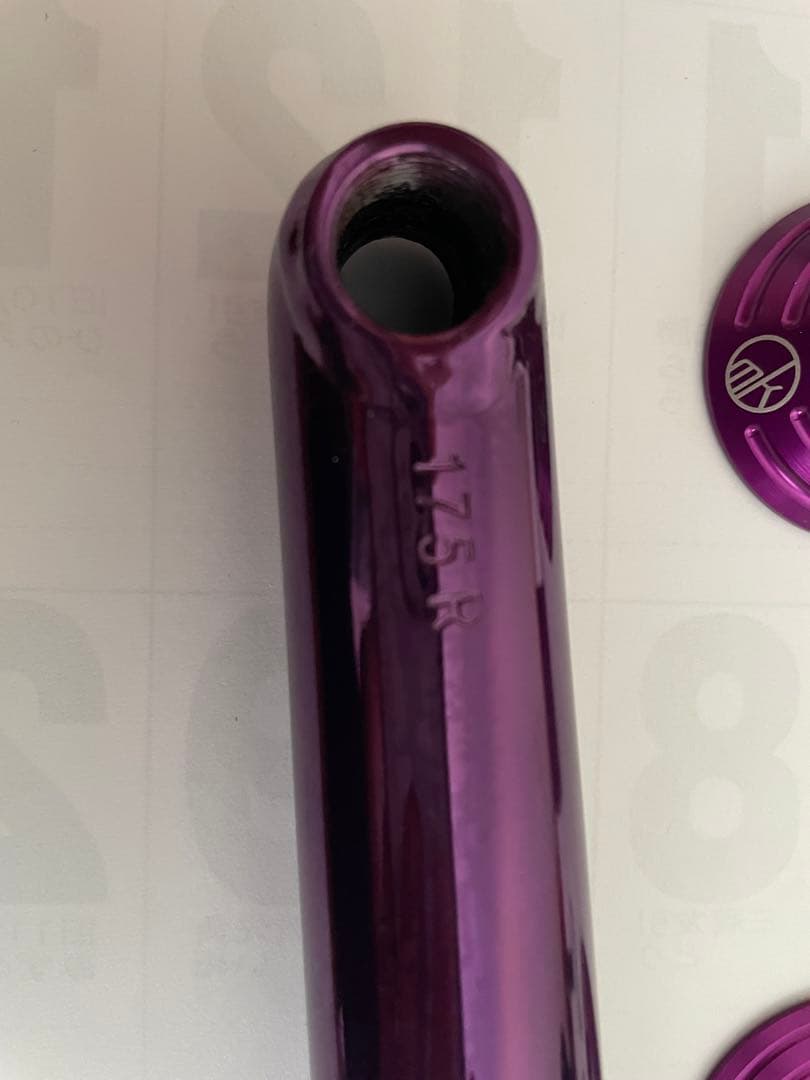 希少MankindJusticeCranks purple 2.5PC175mm