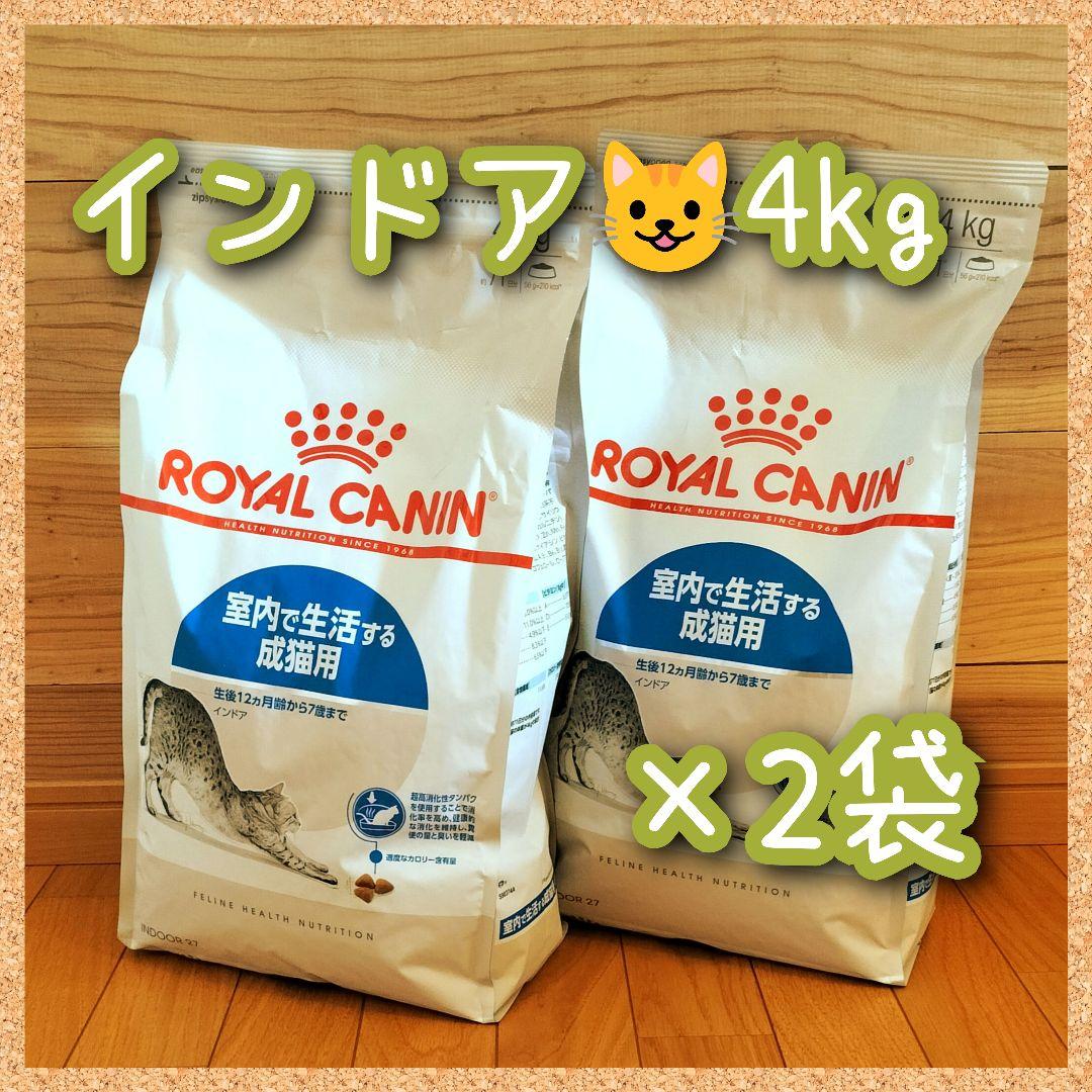 in4) ロイヤルカナン 猫 インドア室内猫 4kg×2