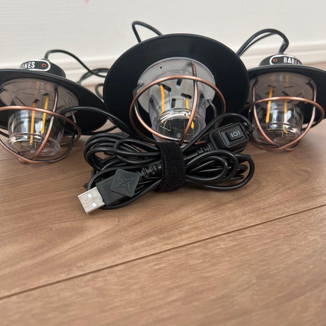 Barebones ベアボーンズ 3連 ランタン エジソンストリングライト