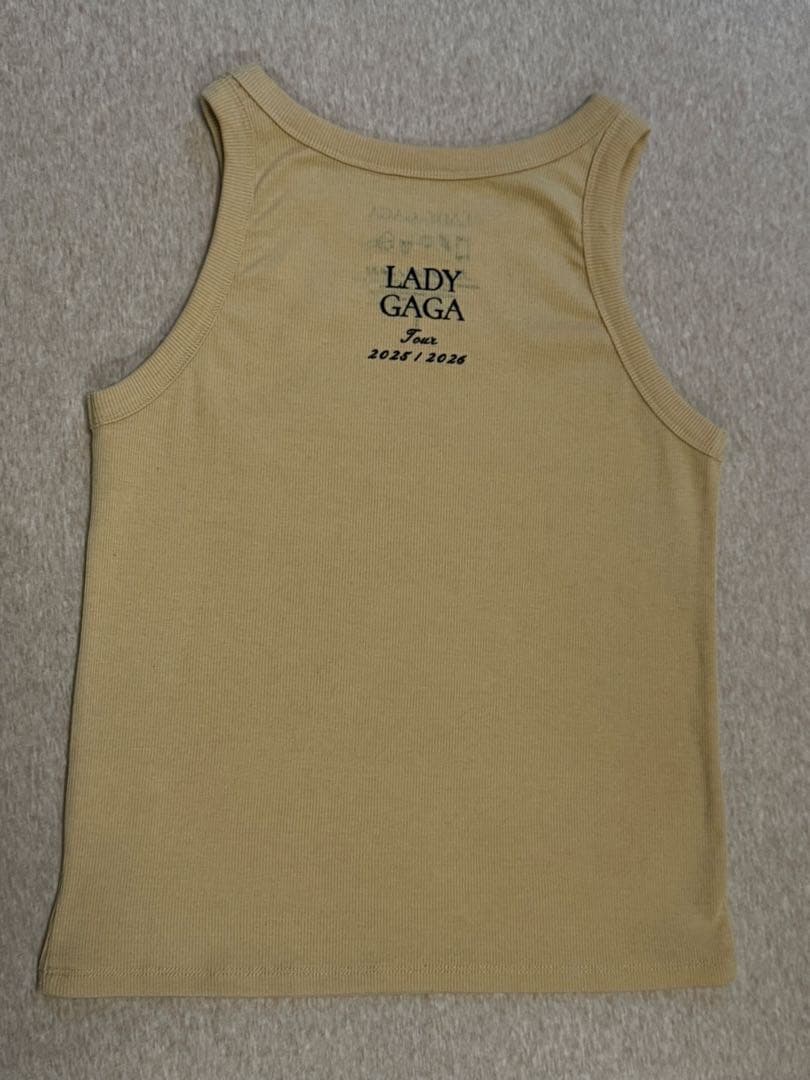 レディガガ　タンクMAYHEM CROSS BABY RIB CROP TANK