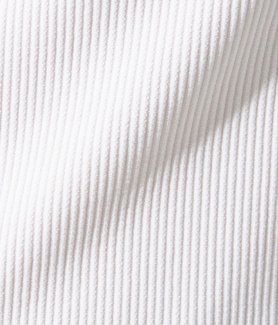 ノーソーイングニット　リブハイネック　ブラック