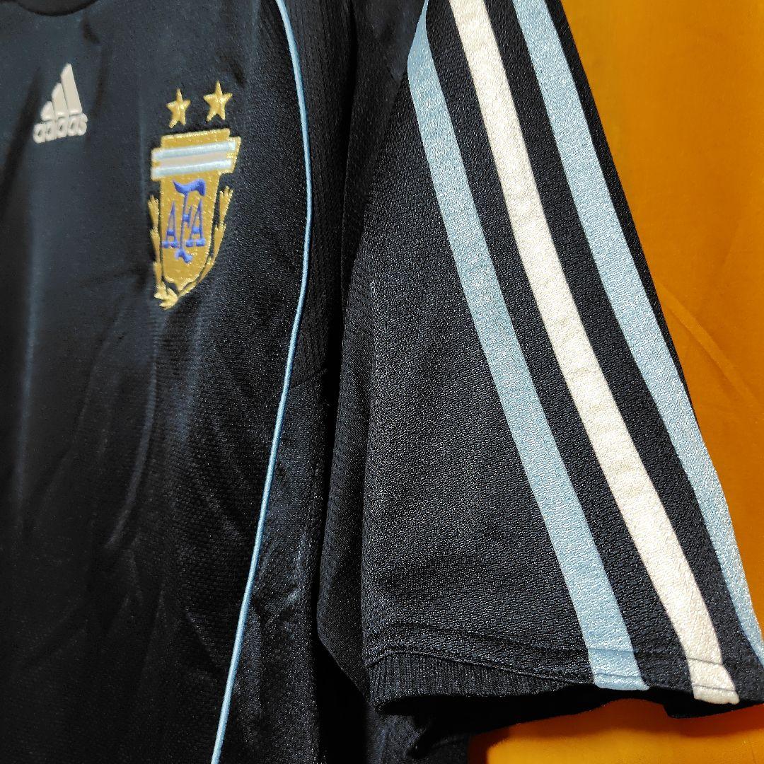 adidas アルゼンチン代表 ネイビー半袖　サッカーユニフォーム上下セット