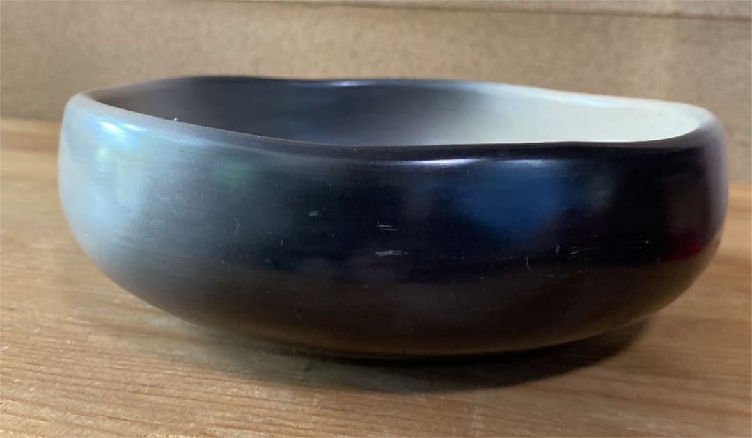 [茶道具] 寄神宗白　雲華焼　灰器(共箱) ○