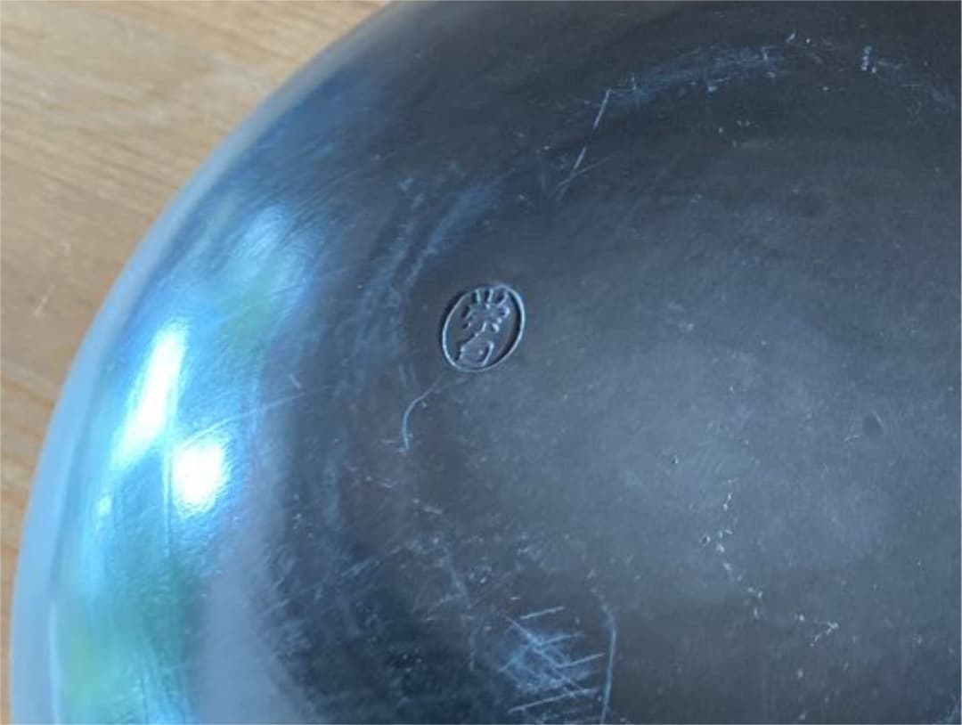 [茶道具] 寄神宗白　雲華焼　灰器(共箱) ○