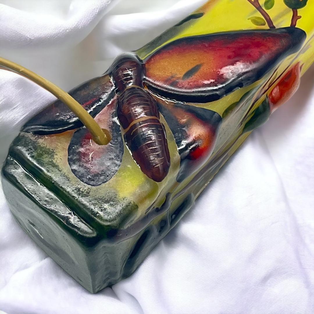 ドームナンシー 　卓上照明　高さ21cm 被せガラス　アンテルカレール　立体