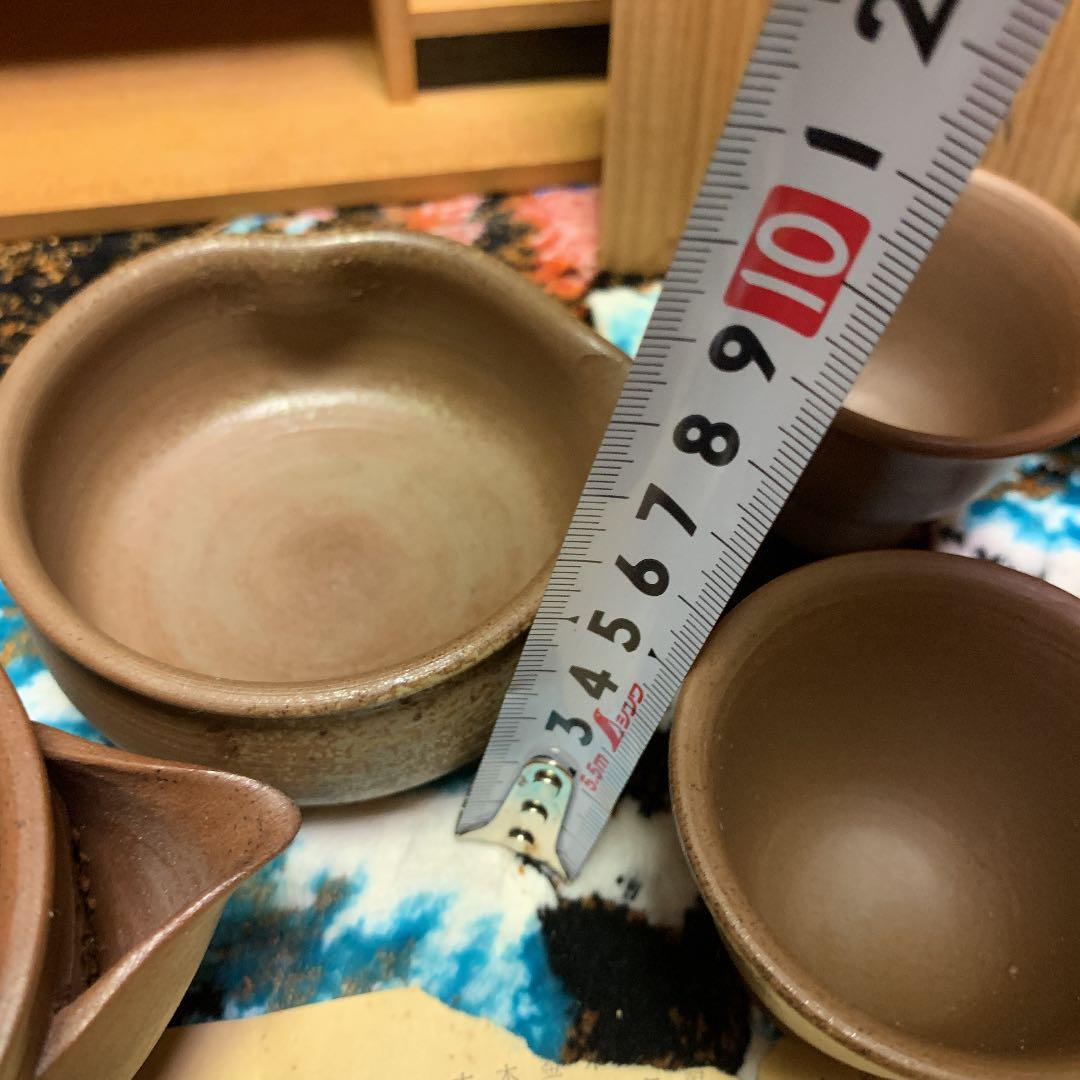 煎茶セット 備前 箱付き 茶道具 格安で 保証