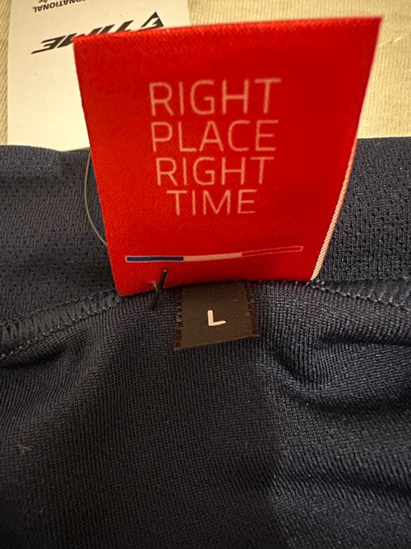 TIME サイクルジャージ ネイビー & ビブショーツ ブラック　上下セット