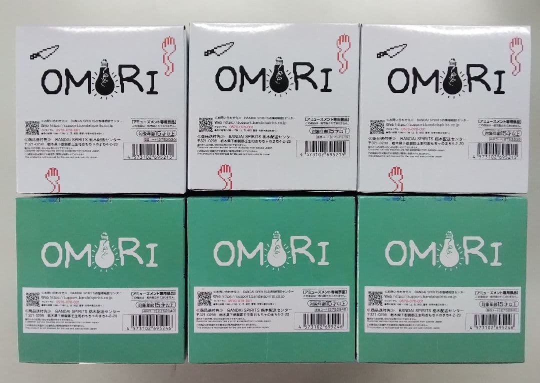 OMORI おすわりフィギュア　オモリ バジル 6体セット