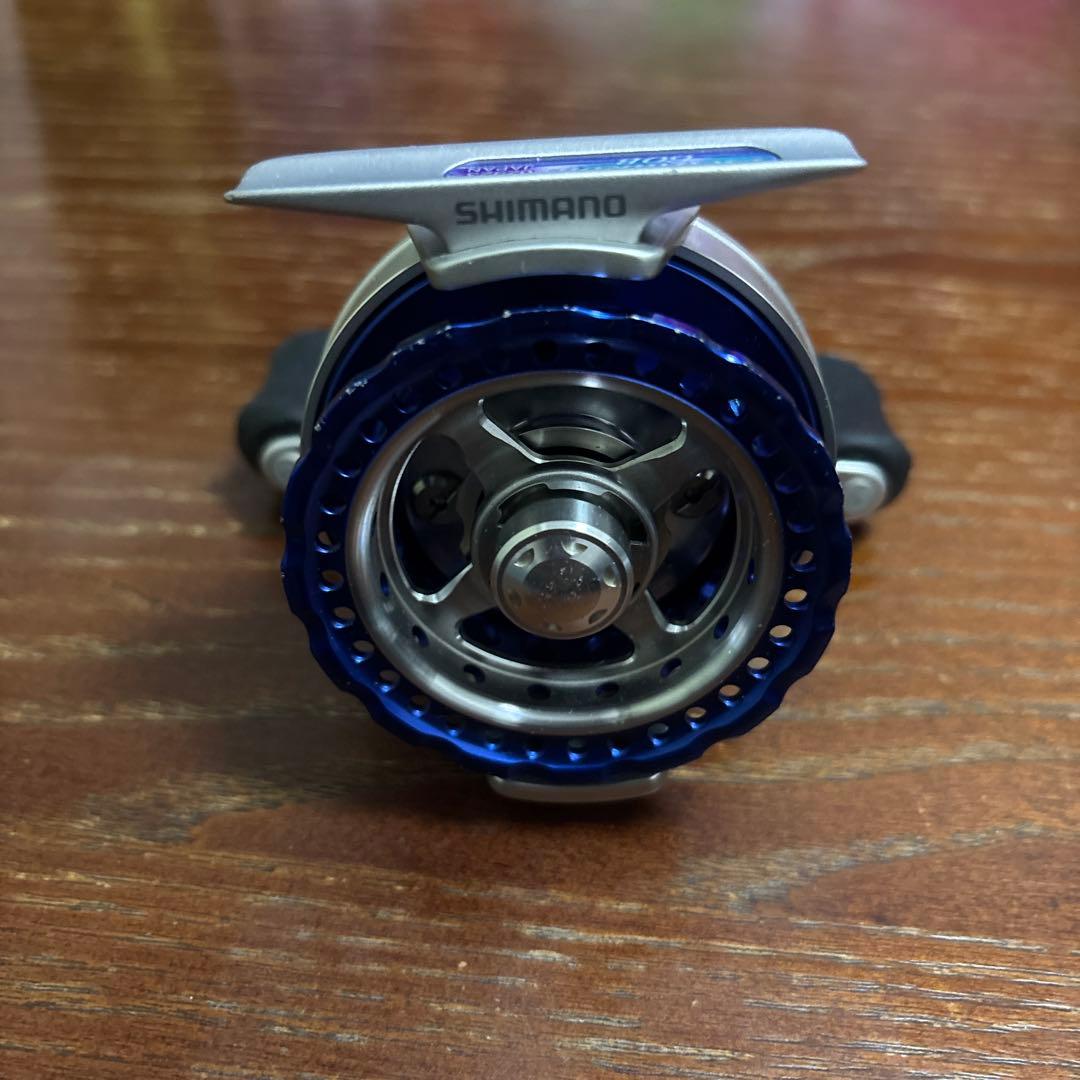 シマノ セイハコウ 60B ブルー　かかり釣りリール