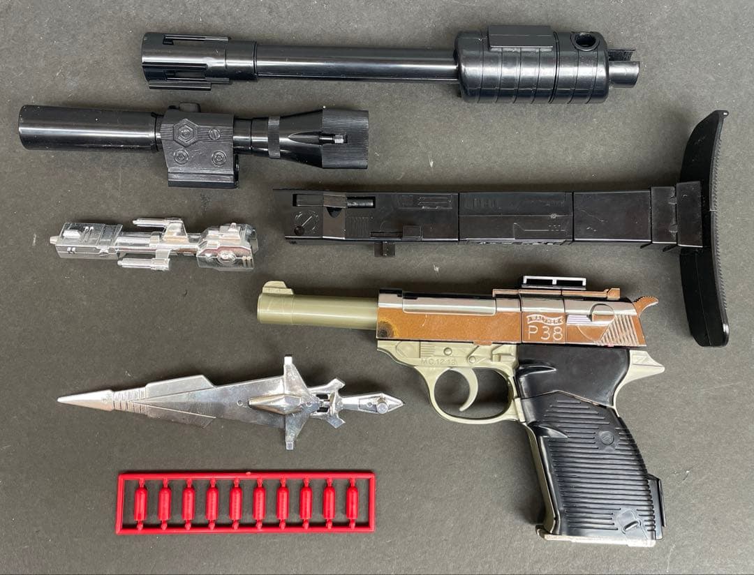 ミクロマン　ガンロボ　ワルサーP38　アンクルセット　タカラ　昭和玩具　開封品