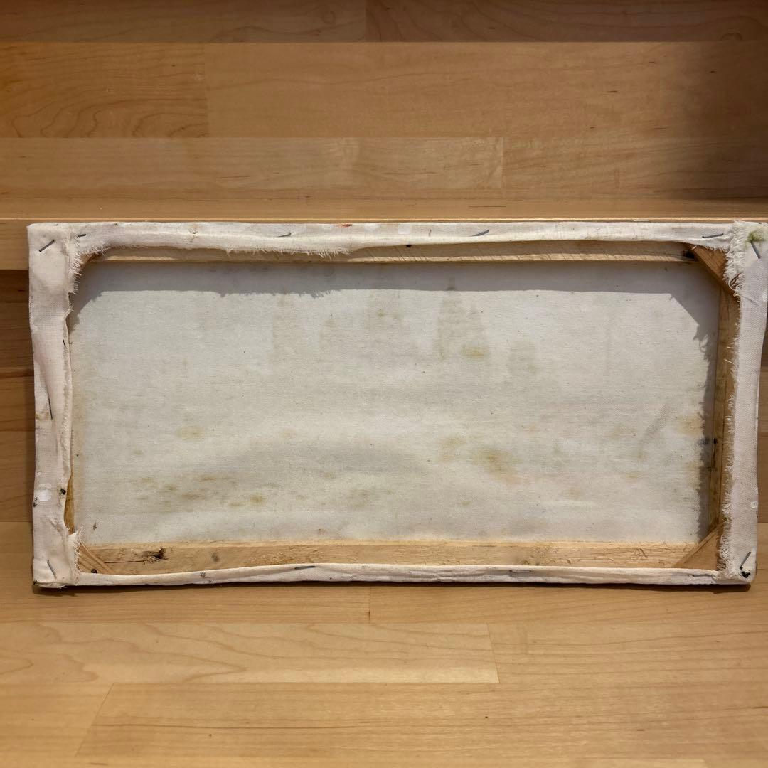 【現地購入】アンコールワット 油彩画 約40cm x 20cm