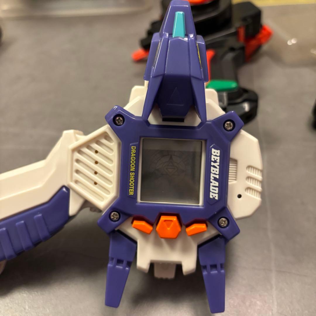 【レア品】【平成おもちゃ】爆転シュートべイブレード　　シューター3点セット