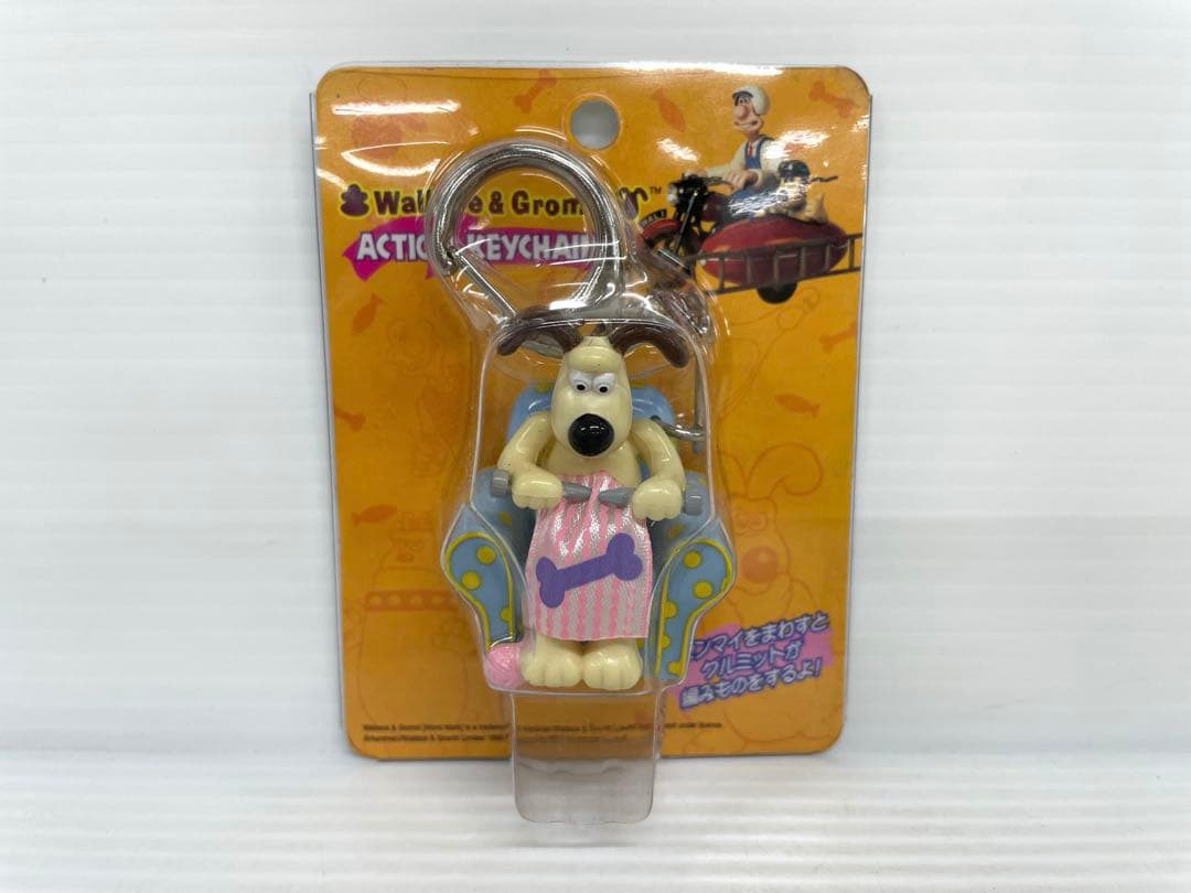 【レア】ウォレスとグルミット アクション キーチェーン 2個セット 未開封