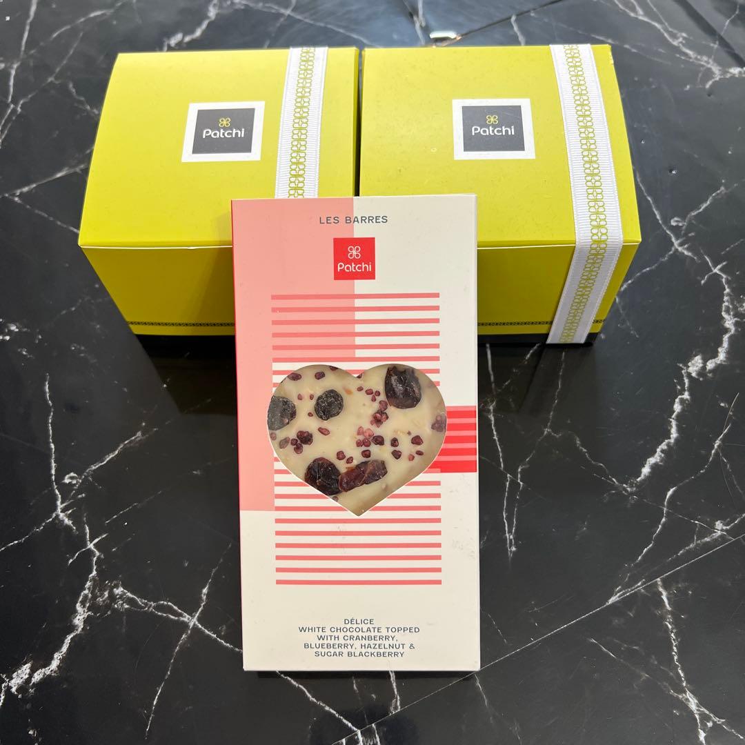 Patchi ホワイトチョコレートバー 100g Box2箱セット