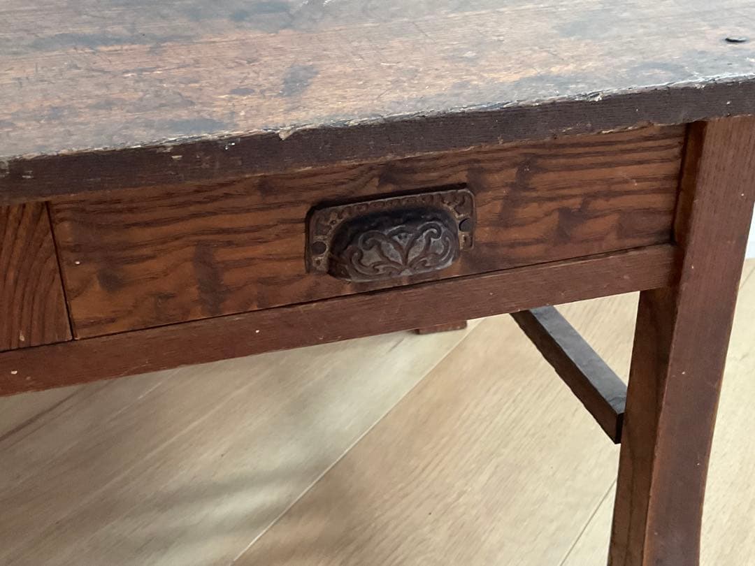 文机　貝殻 シェル型取っ手　アンティーク家具　古道具