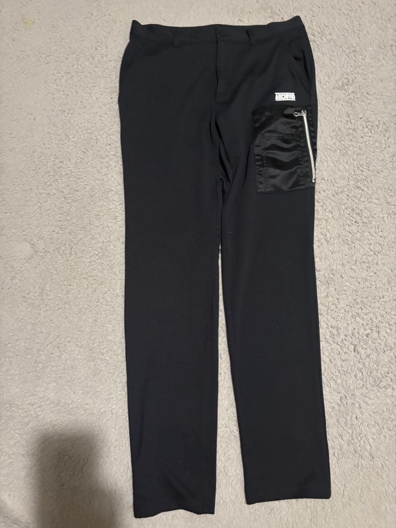 ARCHIVIO ブラックパンツ ジッパーポケット付き サイズ46
