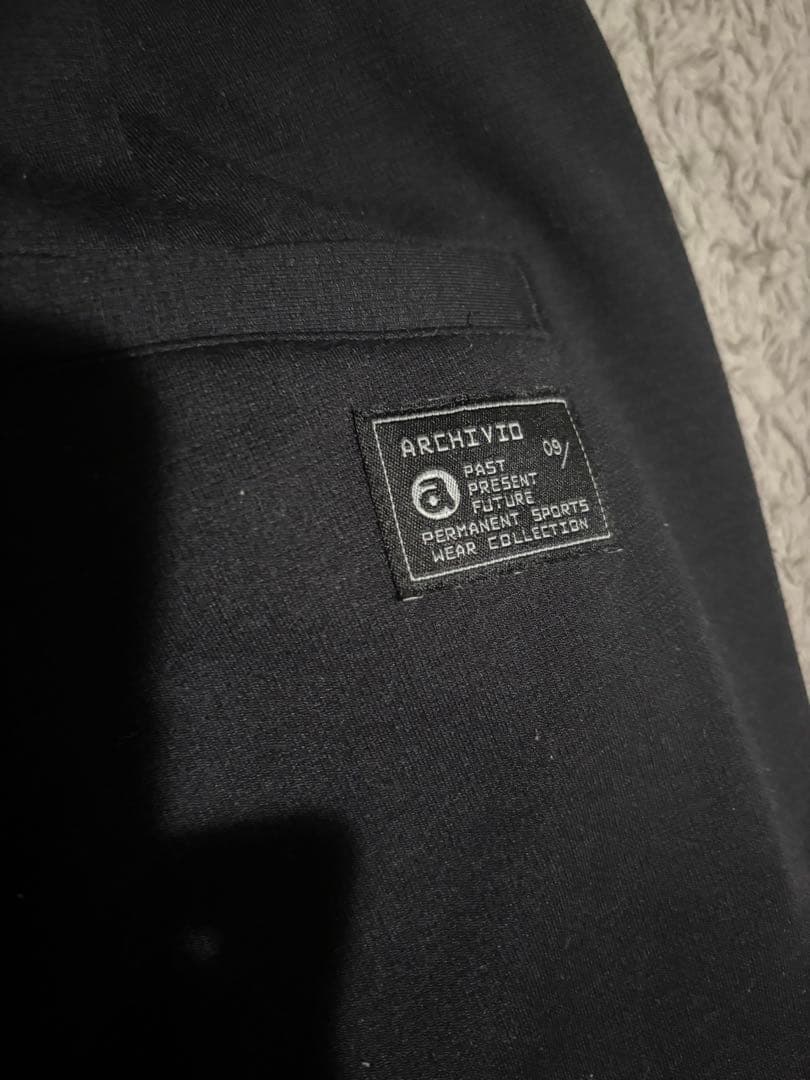 ARCHIVIO ブラックパンツ ジッパーポケット付き サイズ46