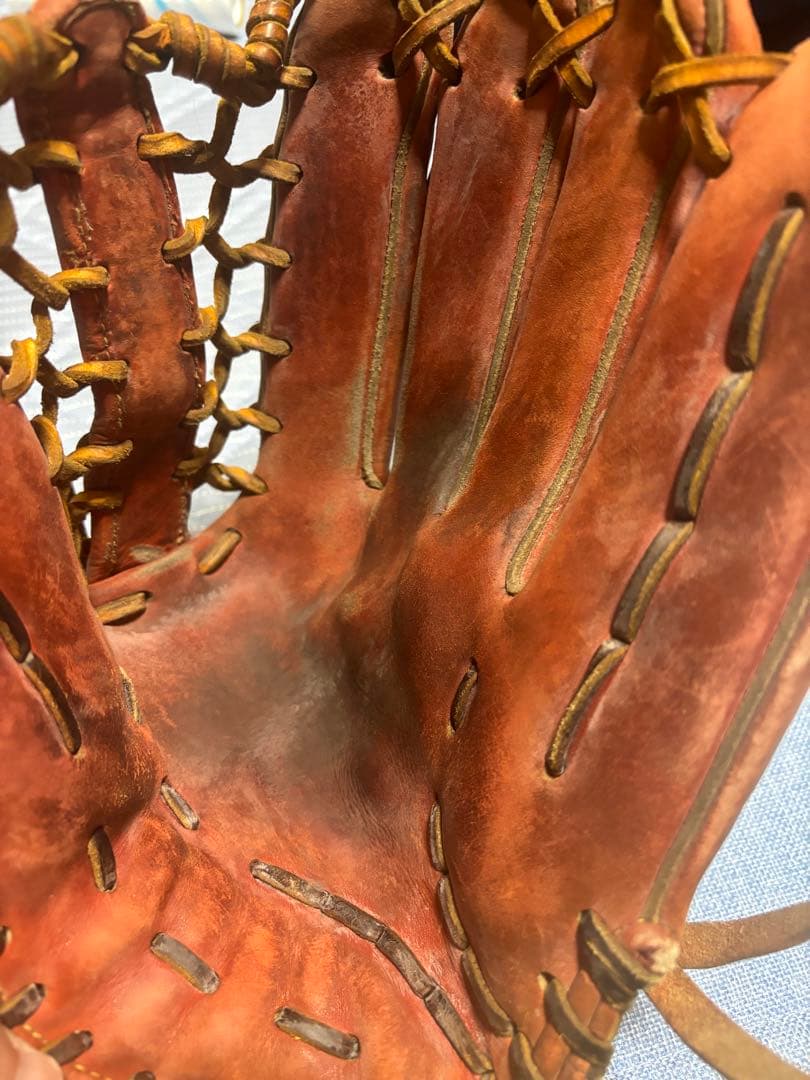 ミズノプロ　外野用硬式オーダーグローブスプレンディッドオレンジ