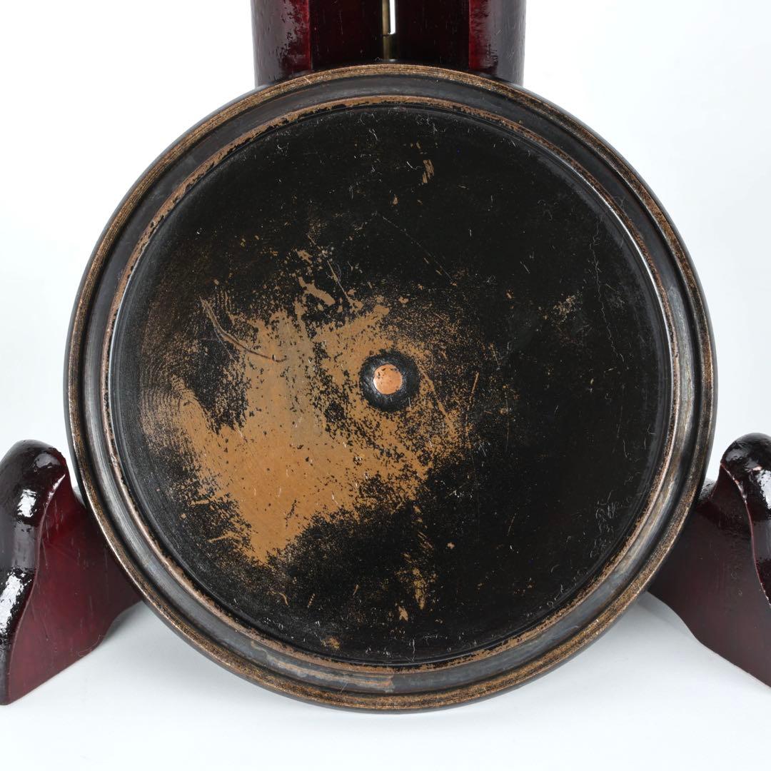 【時代鉄瓶】班柴銅蓋 累座紋 萬代屋形鉄瓶 茶道具 湯沸 古鉄瓶 古美術 骨董品