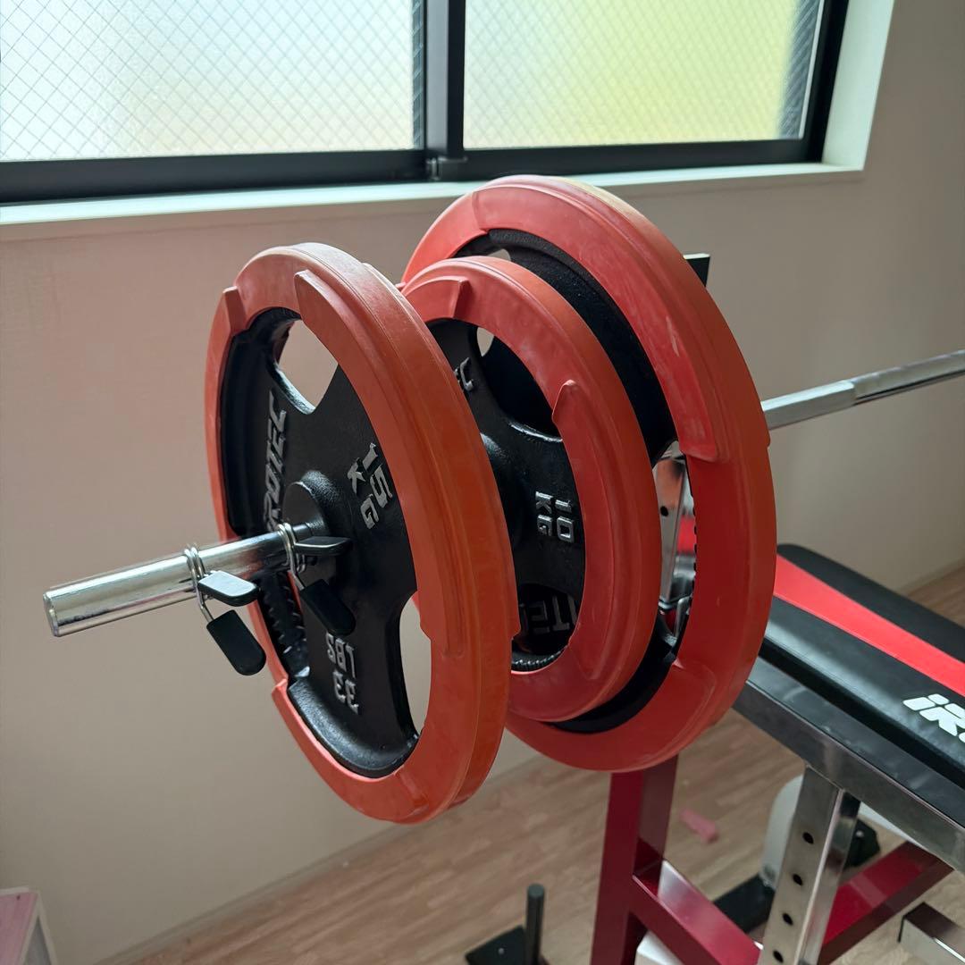 プ*だ様 iROTEC ベンチプレスセット 20kgプレート付き