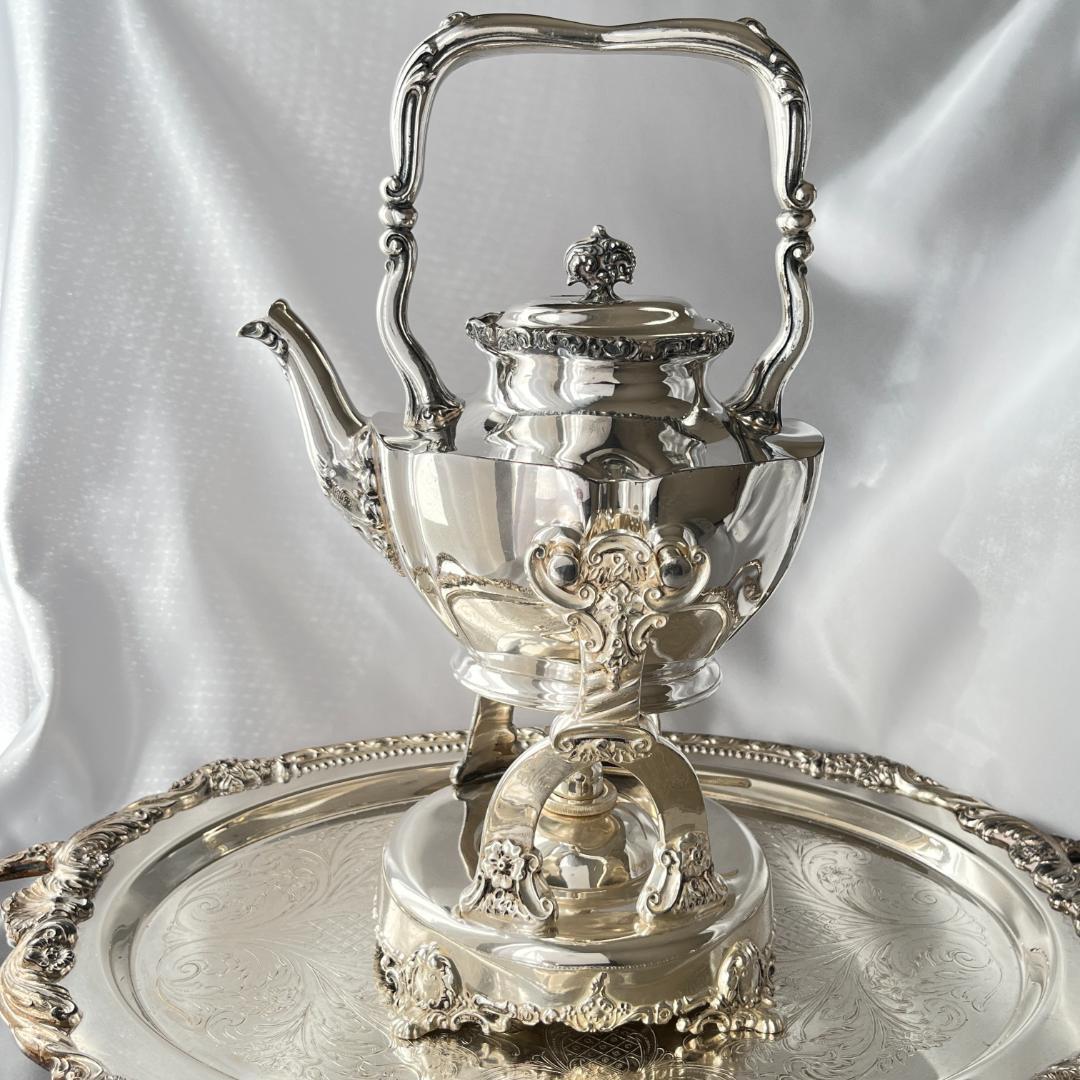 ティーケトル スタンド / バナー【シルバープレート】華麗！！