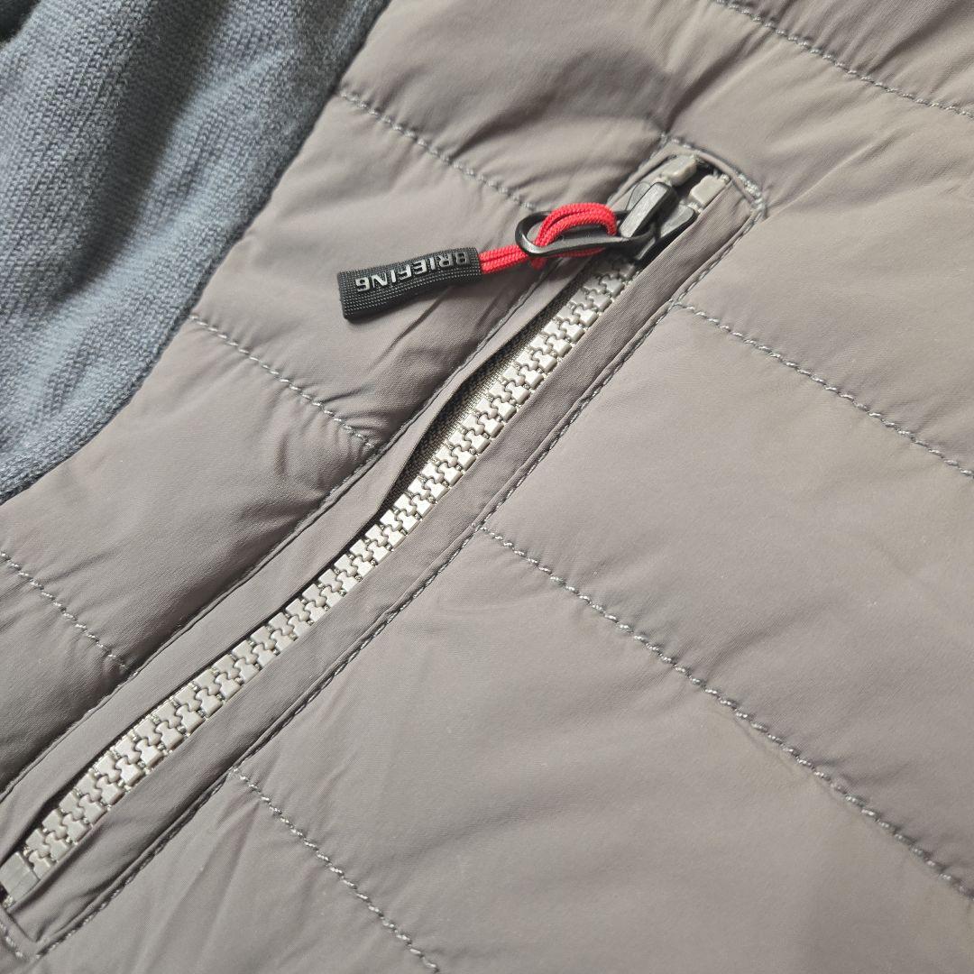 BRIEFING ハイブリッドジャケット ダウン Mサイズ グレー/ネイビー