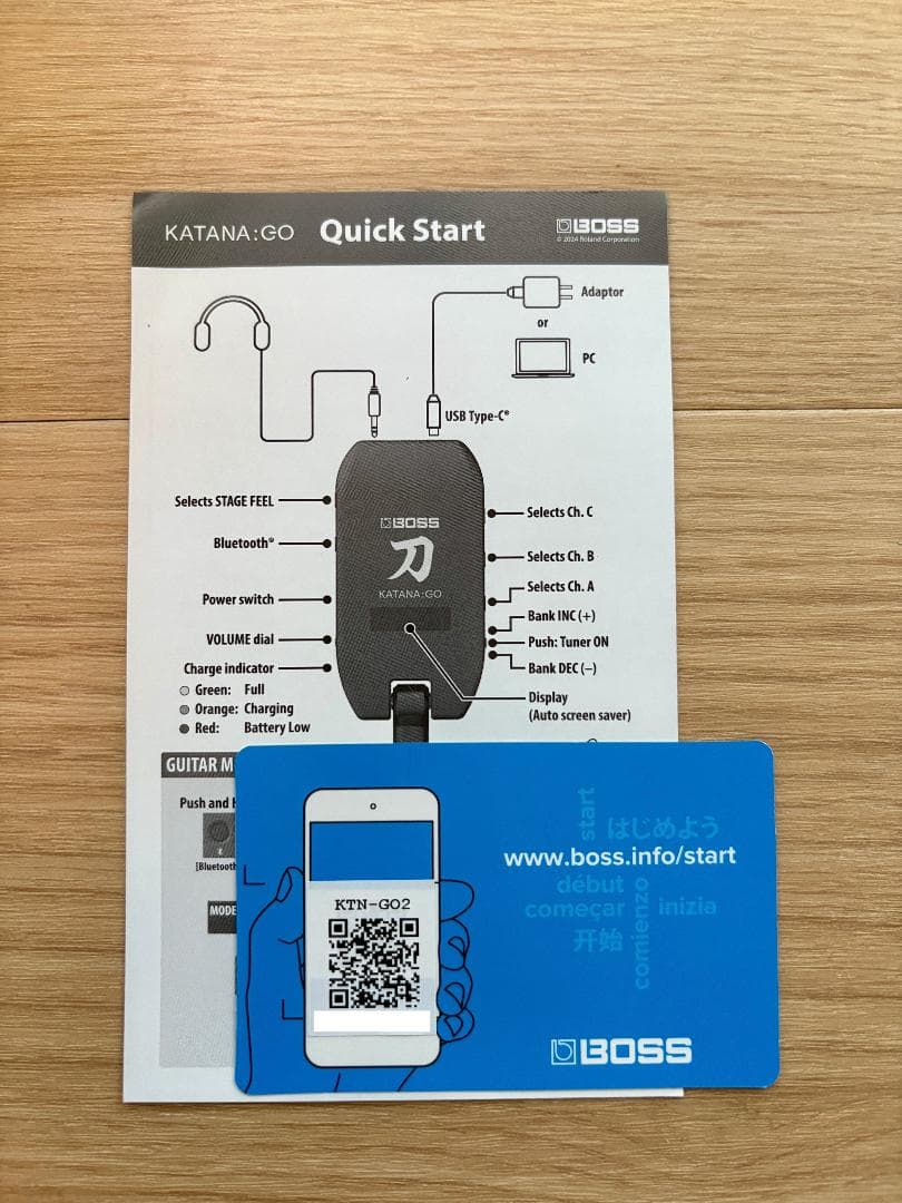 BOSS KATANA:GO 2025年モデル