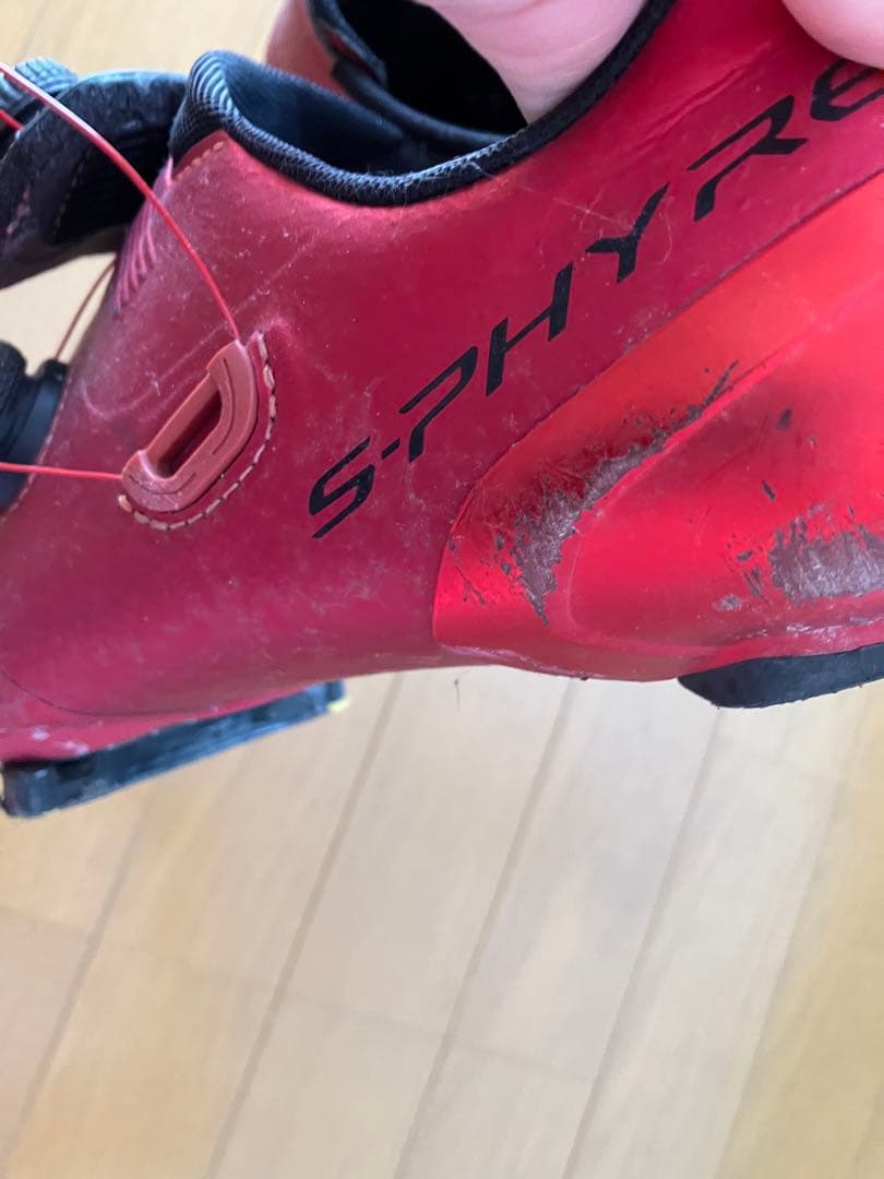 専用です　RC9 シマノ赤ビンディングシューズ