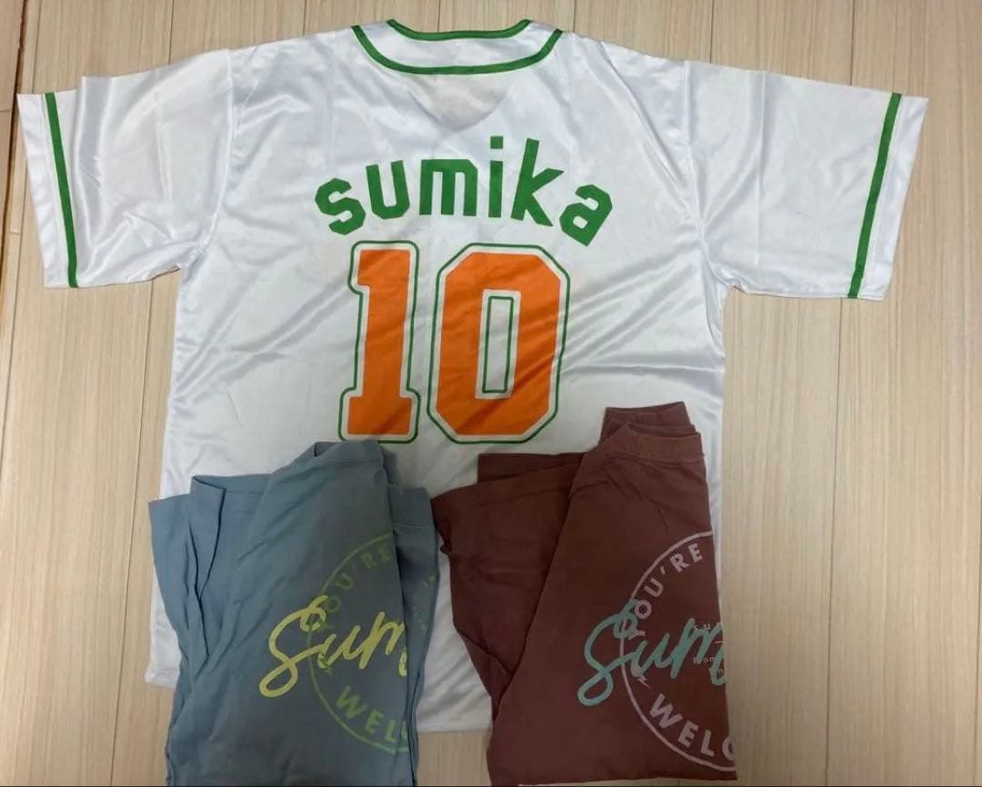 sumika ベースボールシャツ ユニフォーム ロンT L 3点セット