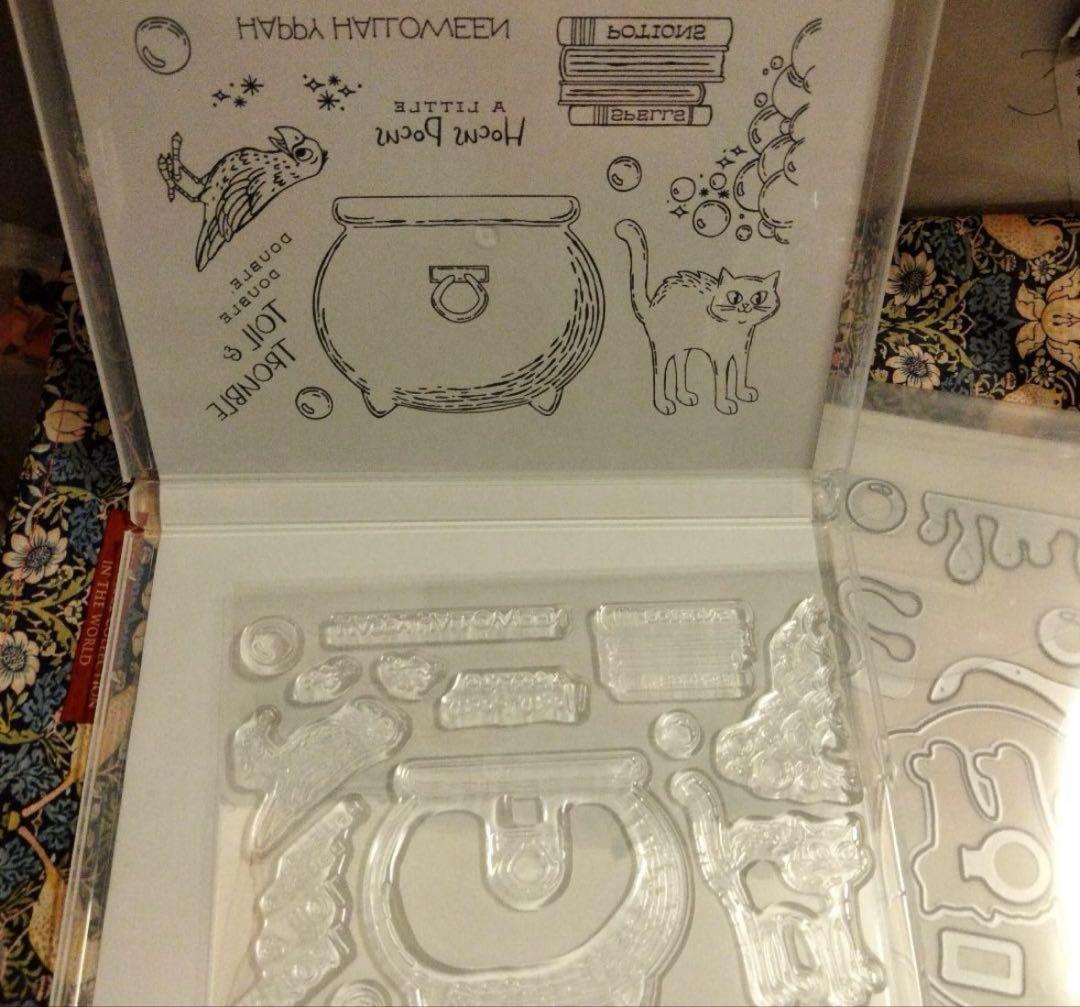 1点限り♡未使用♡ハロウィンスタンプ&ダイカットセット　スタンピンアップ