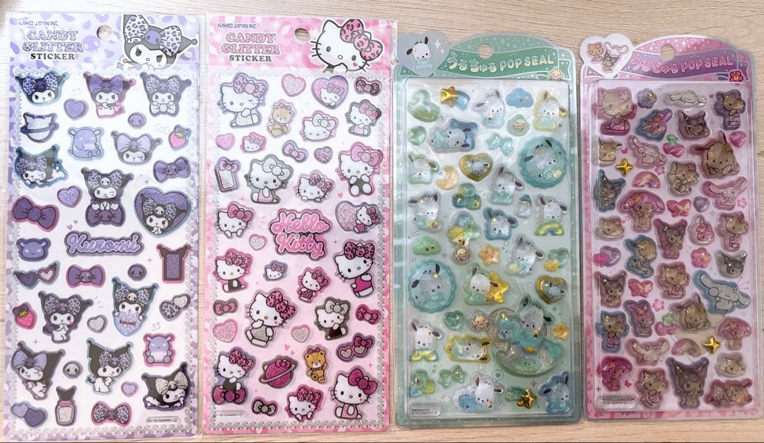 サンリオキャラクター ポップシール 、ボンボンドロップシール、