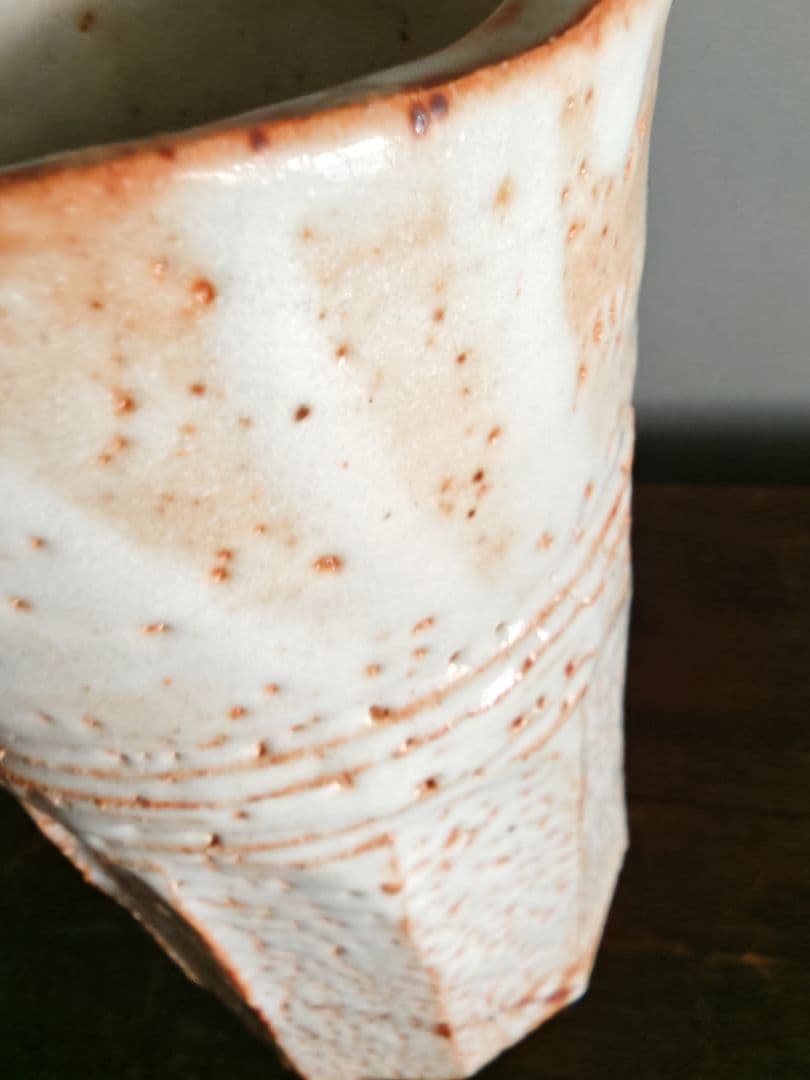 人間国宝　加藤孝造　志野花入