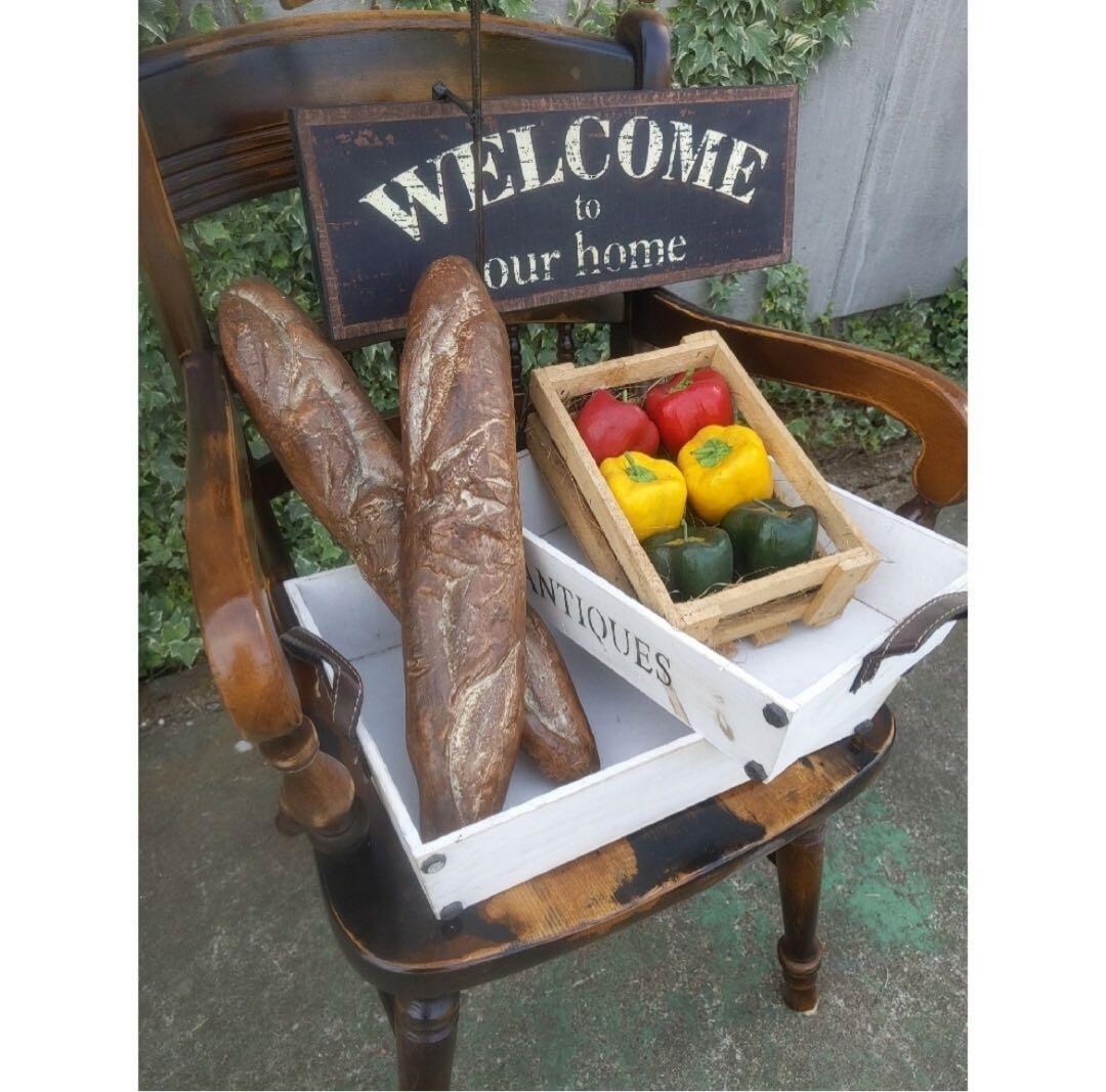 おしゃれなパン屋さん オープン&クローズ看板 ベーカリーカフェ 置き看板