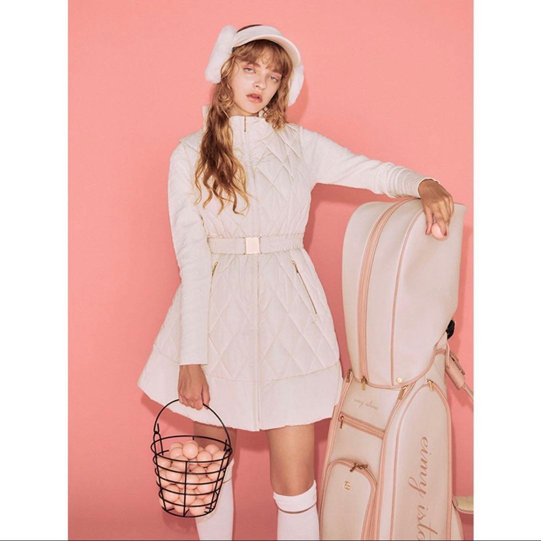 専用新品eimyistoiregolfエイミーゴルフダウンベストワンピジーフォア