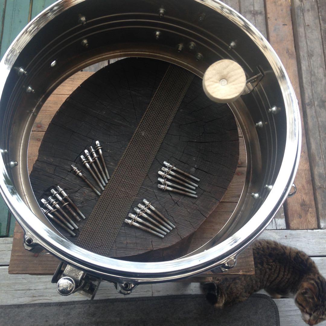 Pearl steel shell rusted snaredrumスネアドラム