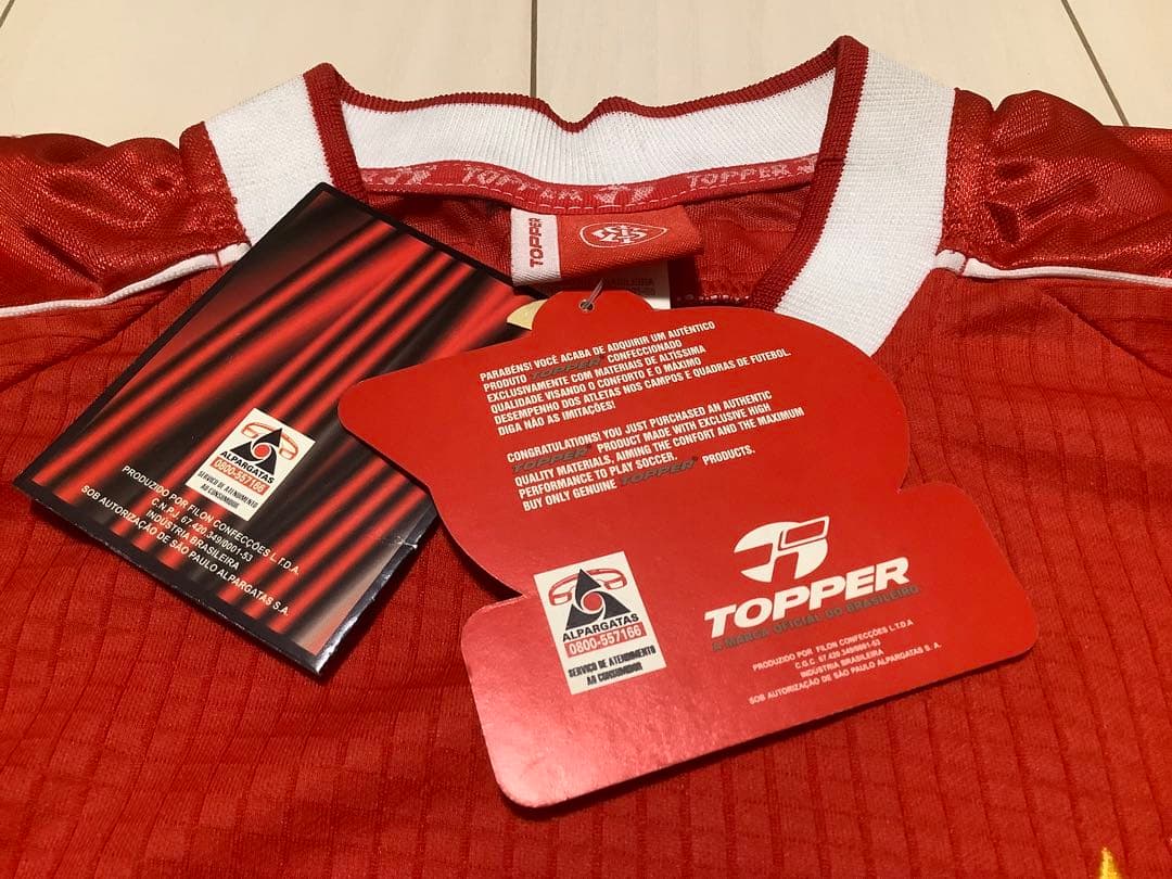 トッパー　ブラジル　2000 インテルナシオナル　ホーム　ユニフォーム　未使用品